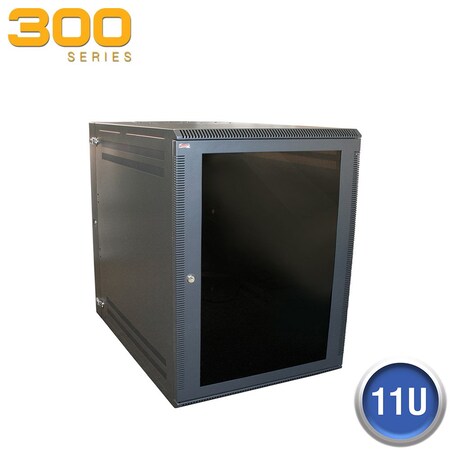 Quest Mfg Wall Enclosure, Front/Rear Access, 22"H x 21"W x 24"D, Black WM3019-11-02